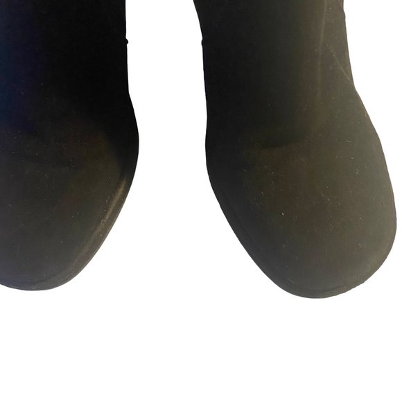 Free People black zip heeled laced side boots size 10 - Picture 4 of 9